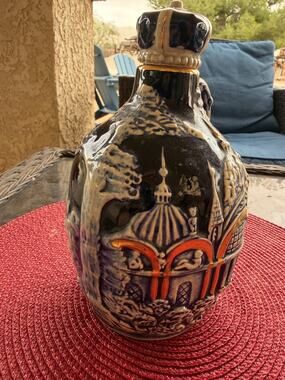 Vintage Japanese Musical Ceramic Liquor Decanter – Working Wind-Up Music Box